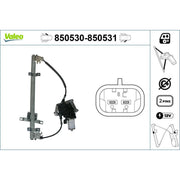 Valeo Electric Window Regulator Lifter Left Front 850530