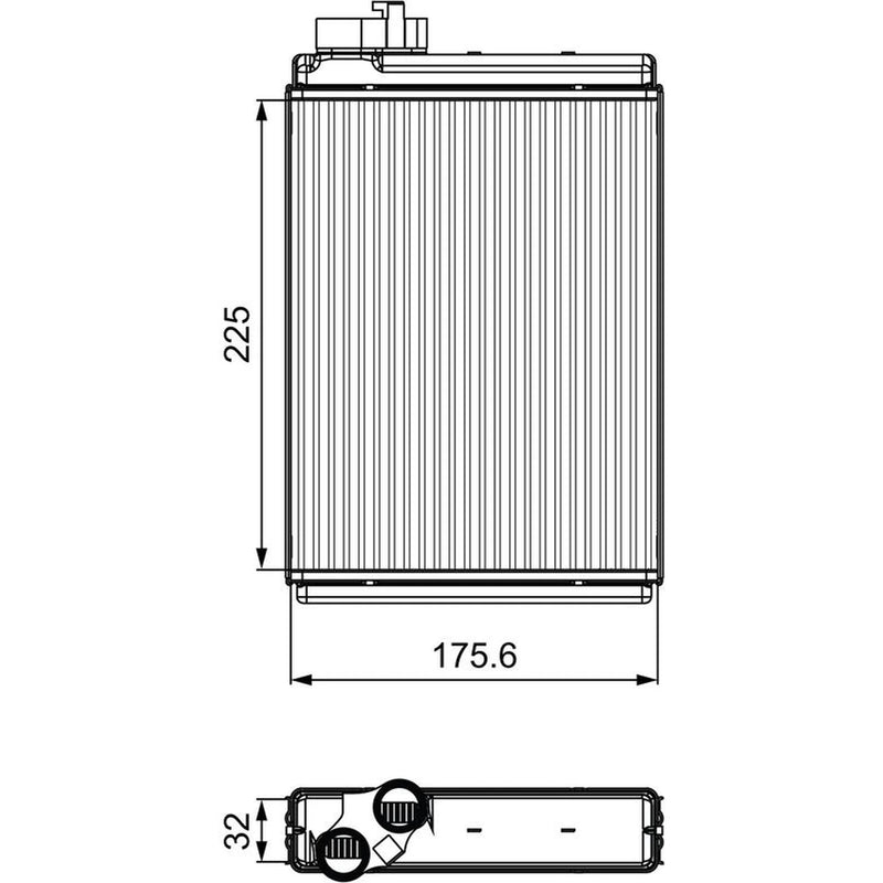 Valeo Heater Matrix Core Heat Exchanger 811507