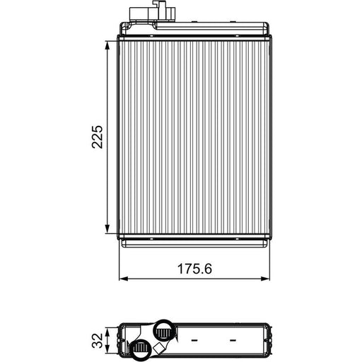 Valeo Heater Matrix Core Heat Exchanger 811507