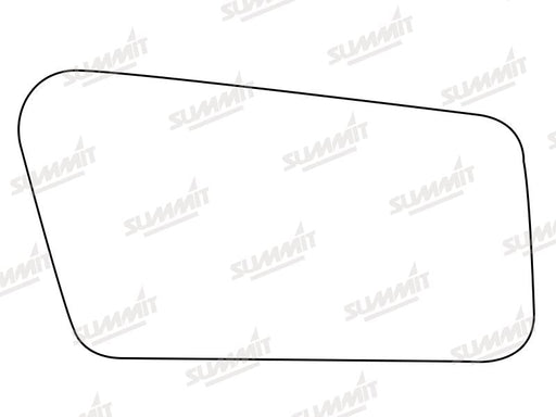 Summit Stick-On Standard Mirror Glass fits Hyundai Pony RHS Summit - Bars 4 Cars