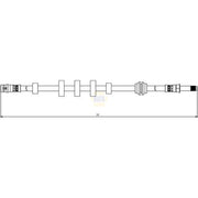 NAPA Brake Hydraulic Hose Line Front NBH1098