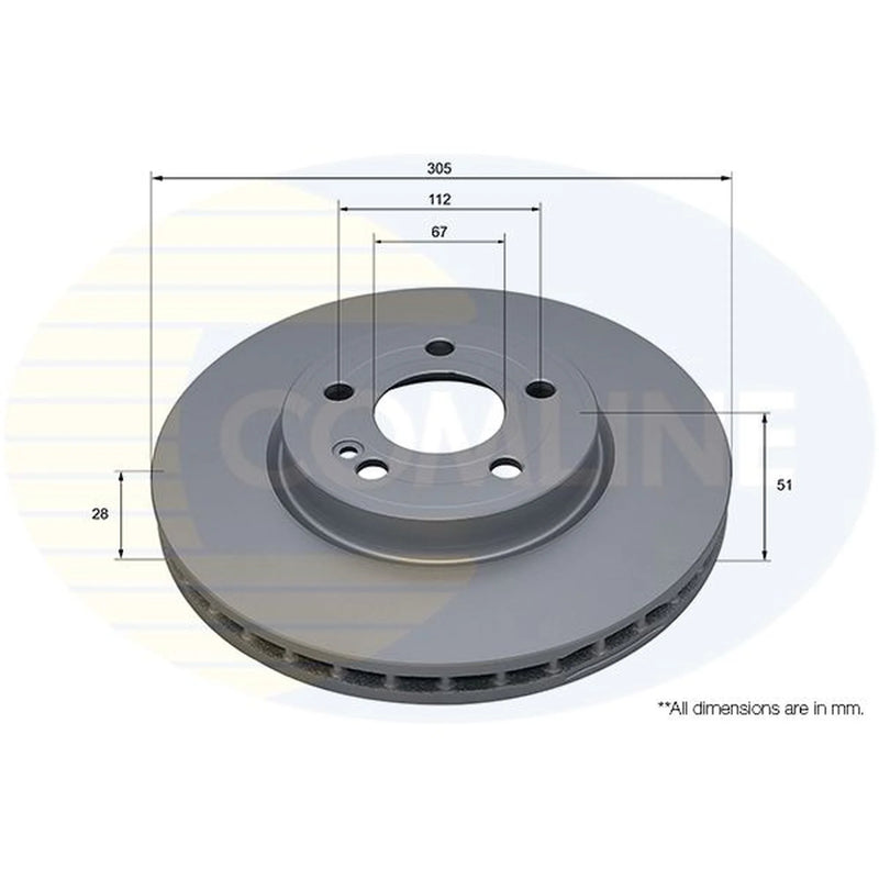 Comline Front & Rear Brake Discs & Pads fits Mercedes-Benz A-Class 2018-2019