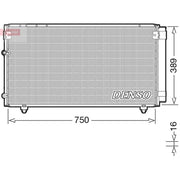 Denso Air Conditioning Condenser DCN50042