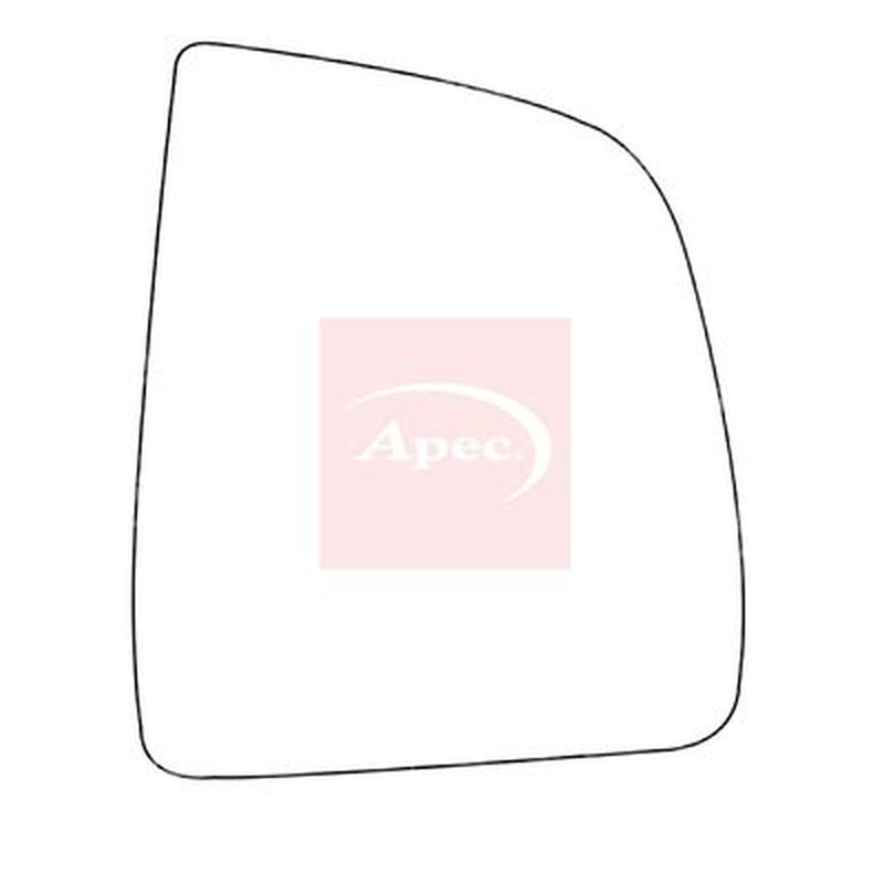 Apec Exterior Wing Mirror Glass Right fits Fiat Doblo Cargo 2010-2023