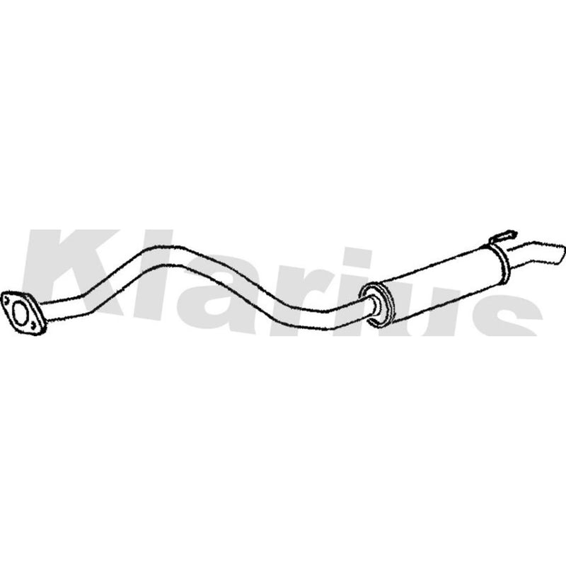 Klarius Box With Tail Pipe Rear fits Toyota Hiace IV 1995-2003 2.4