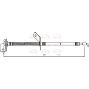 Apec Brake Hydraulic Hose Line Front Left fits Hyundai I30 2007-2016 1.4 1.6 2.0