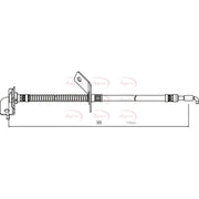 Apec Brake Hydraulic Hose Line Front Left HOS4006