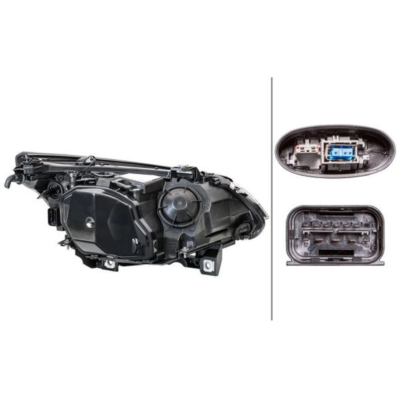 Hella Headlight Headlamp D1S (gas discharge tube) Left fits BMW 5 2002-2010