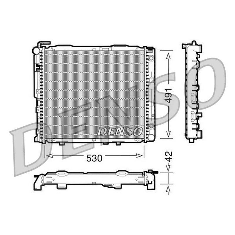 Denso Engine Radiator fits Mercedes-Benz E-Class 1993-1995