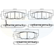Comline Front & Rear Brake Discs & Pads fits Subaru XV 2017 on 2.0