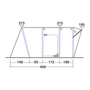 Outwell Wolfburg 450 Air Drive-Away Campervan Air Awning 175-200cm Outwell - Dynamic Drive