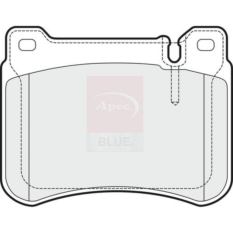 Apec Front Brake Pad Set fits Mercedes-Benz C-Class 2000-2008