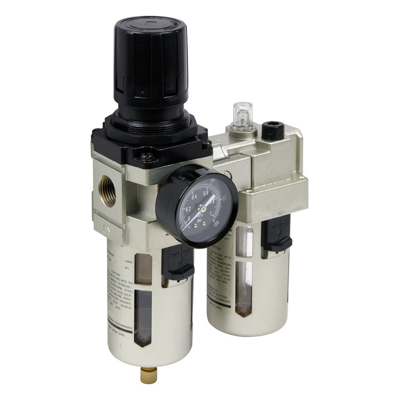 Sealey Air Filter/Regulator/Lubricator Max Airflow 105cfm SA206 Sealey - Dynamic Drive