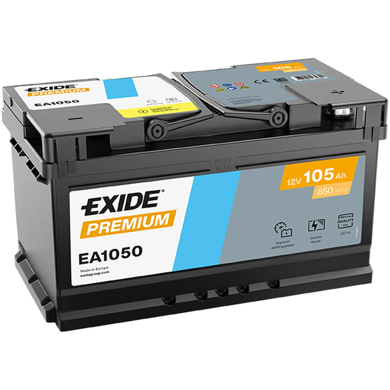 Exide Battery 12V 105Ah 850A EA1050