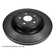 Blue Print 2 x Perforated/Vented Front Brake Discs ADT343267