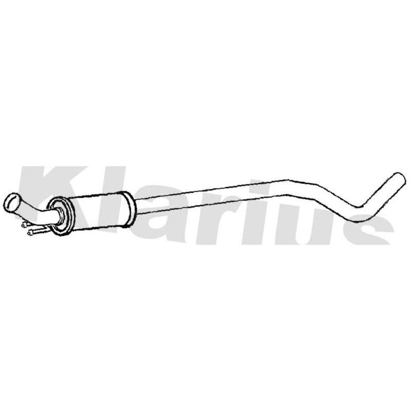 Klarius Box With Centre Pipe Centre fits Citroën C4 2008-2011 1.6