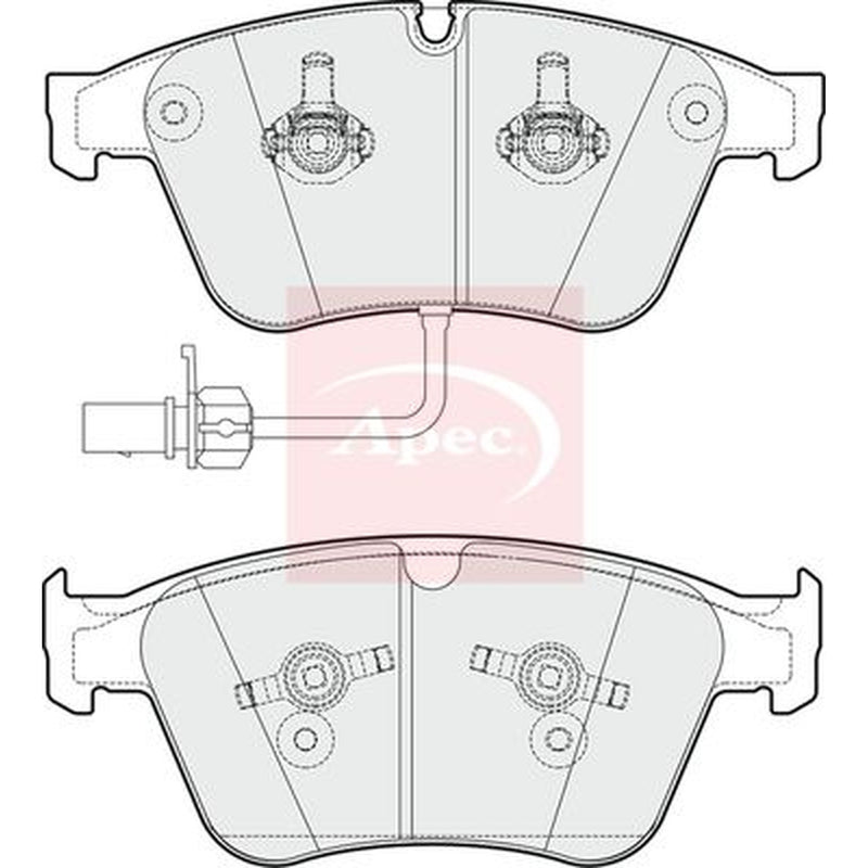 Apec Front Brake Pad Set fits Bentley Continental 2003-2018 4.0 6.0