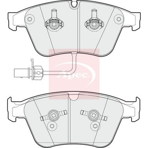 Apec Front Brake Pad Set fits Bentley Continental 2003-2018 4.0 6.0