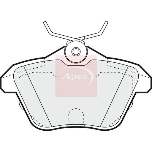 Apec Rear Brake Pad Set PAD1052