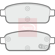 Apec Rear Brake Pad Set fits Chevrolet Aveo 2013 on 1.4
