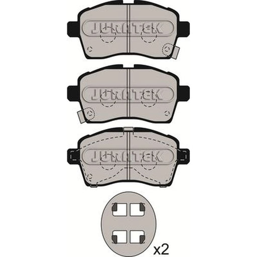 Juratek Front Brake Pad Set fits Suzuki Ignis III 2016 on 1.2