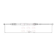 Apec Handbrake Cable Left Rear fits BMW X3 2003-2011 2.0 2.5 3.0