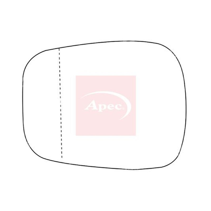 Apec Exterior Wing Mirror Glass both sides fits Nissan Kubistar 2003-2009