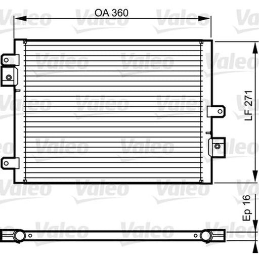 Valeo Air Conditioning Condenser 814167