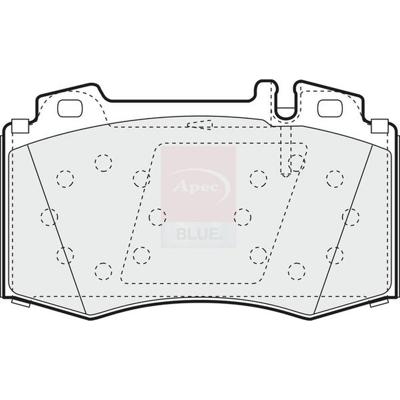 Apec Front & Rear Pads fits Mercedes-Benz Slk 2004-2011 171.456 171.458