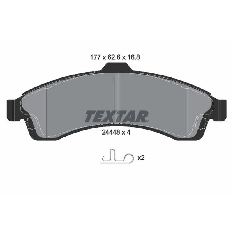 Textar Front Brake Pad Set 2444801