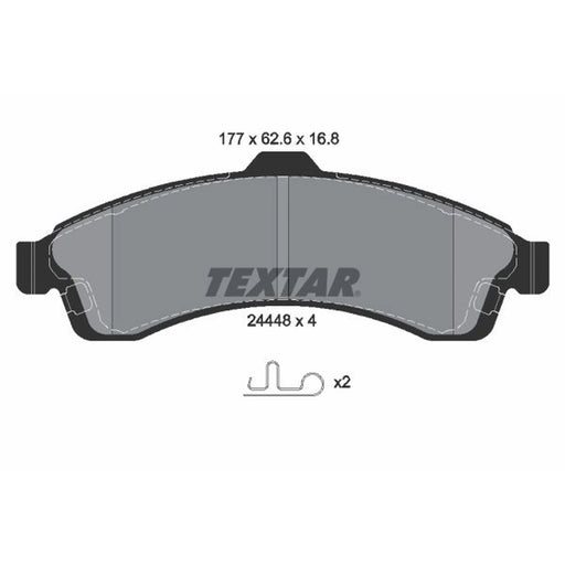 Textar Front Brake Pad Set 2444801