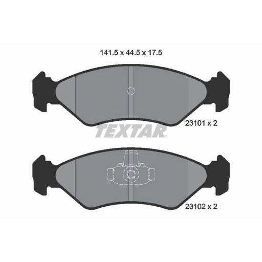 Textar Front Brake Pad Set 2310101