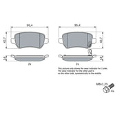 Bosch Front & Rear Pads fits Kia Venga 2010-2019 1.4 1.6