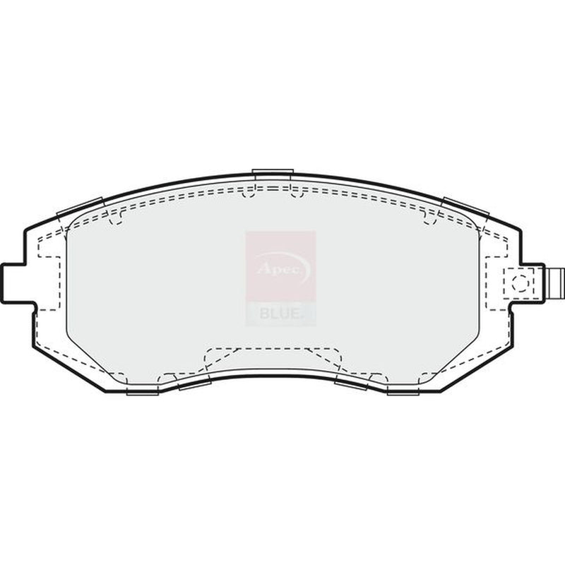 Apec Front Brake Pad Set fits Subaru Forester 2002-2013 2.0 2.5