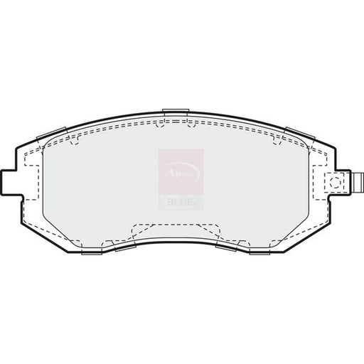 Apec Front Brake Pad Set fits Subaru Forester 2002-2013 2.0 2.5