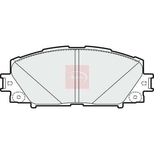 Apec Front Brake Pad Set fits Lexus Ct 2011 on