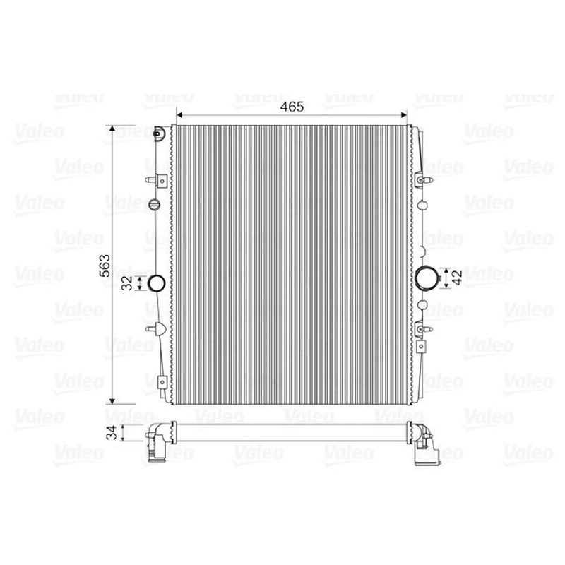 Valeo Engine Radiator 732881