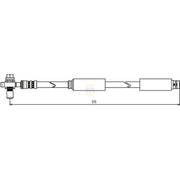 NAPA Brake Hydraulic Hose Line Front NBH1210