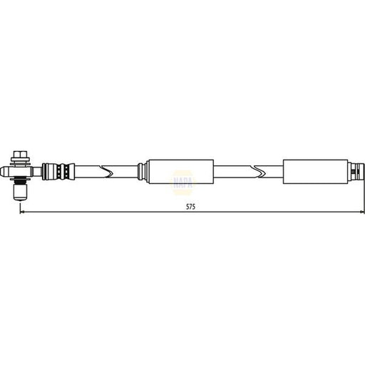 NAPA Brake Hydraulic Hose Line Front fits Audi A3 1999-2003