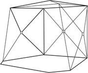 Quest Screen House 4 Mini pop up Gazebo Grey Quest Leisure - Dynamic Drive