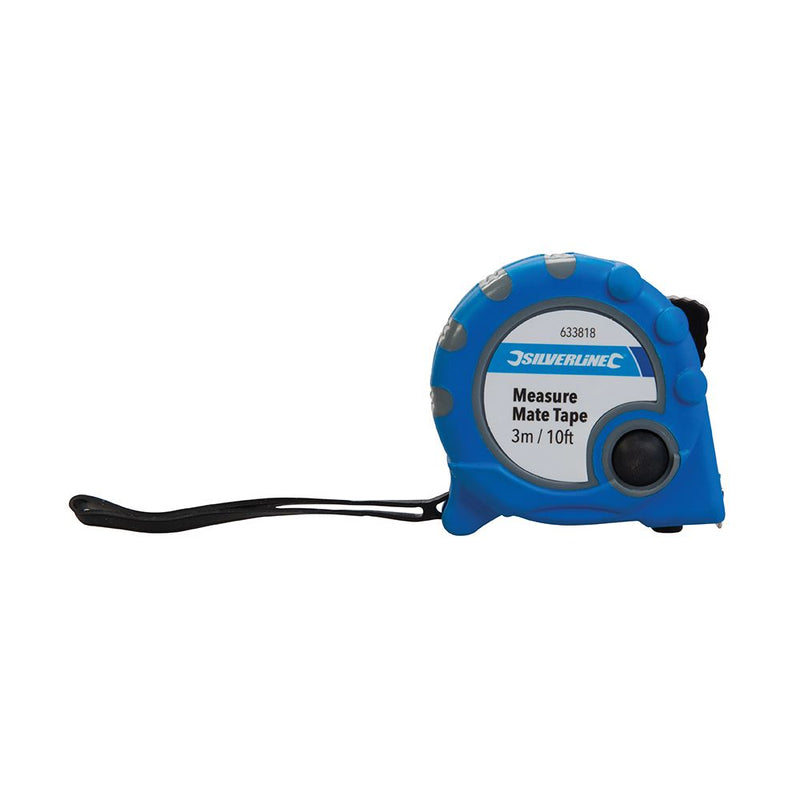 Silverline Measure Mate Tape Display Box 30pce 3m / 10ft x 16mm Silverline - Dynamic Drive