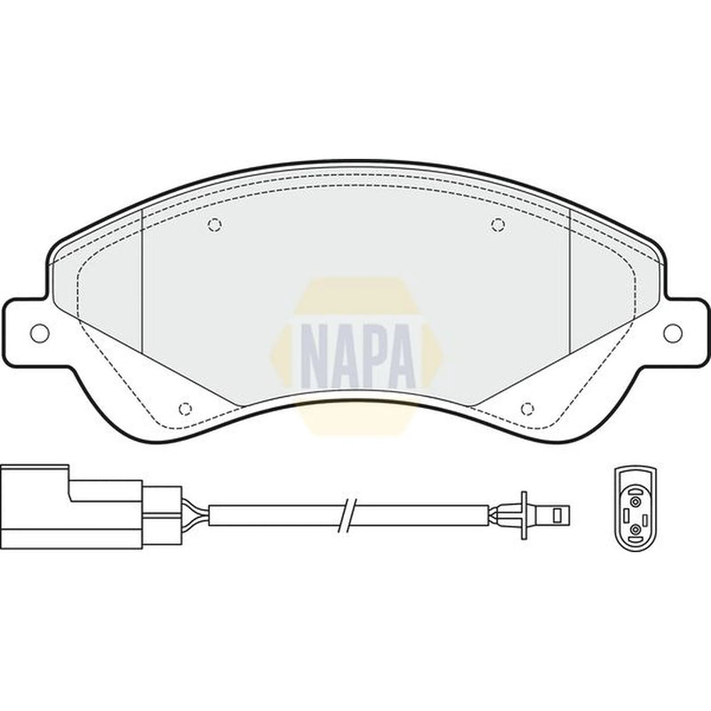 NAPA Front Brake Pad Set fits Ford Transit 2006-2014 2.2