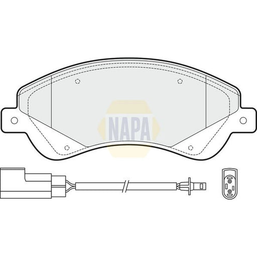 NAPA Front Brake Pad Set fits Ford Transit 2006-2014 2.2