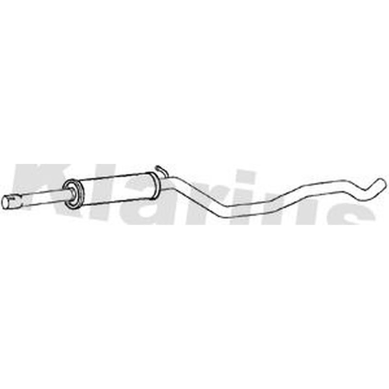 Klarius Box With Centre Pipe Centre fits Seat Ateca 2016 on 1.0