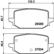 Mintex Rear Brake Pad Set fits Renault Grand Kangoo III 2024-2025