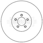 Borg & Beck Front & Rear Brake Discs & Pads fits Jaguar Xj 2011-2019 2.0 3.0