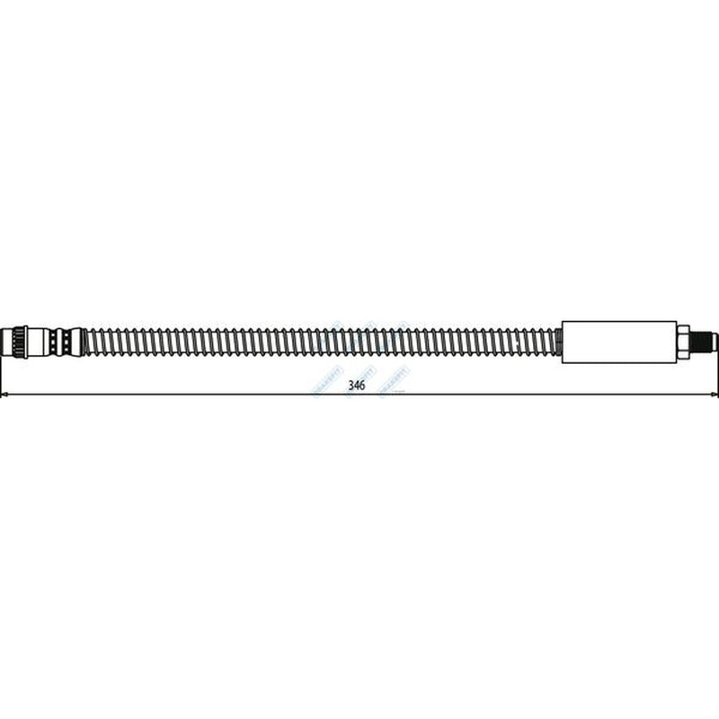 Apec Brake Hydraulic Hose Line Front fits Renault Clio 1998-2016