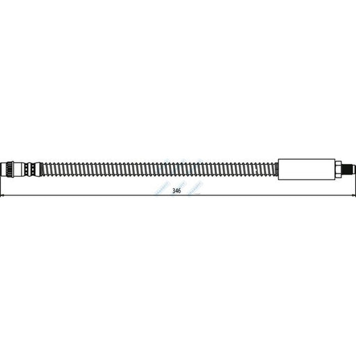Apec Brake Hydraulic Hose Line Front fits Renault Clio 1998-2016