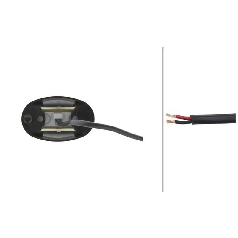 Hella Courtesy Lamp Duraled Red Md12/24 2XT 2XT 959 630-351 33.66804-6000 2XT