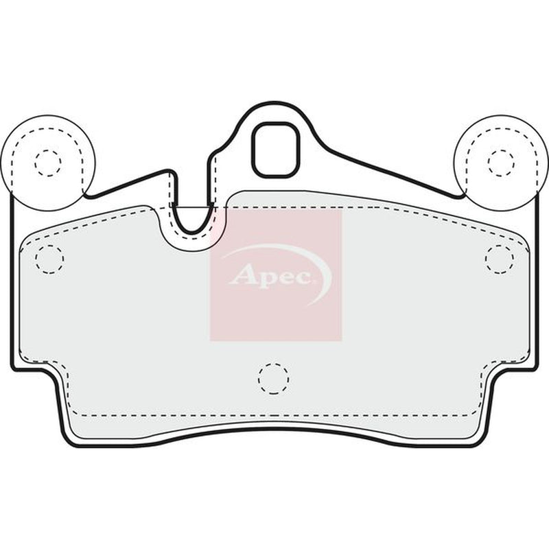 Apec Rear Brake Pad Set fits Audi Q7 2006-2015 3.0 3.6 4.2